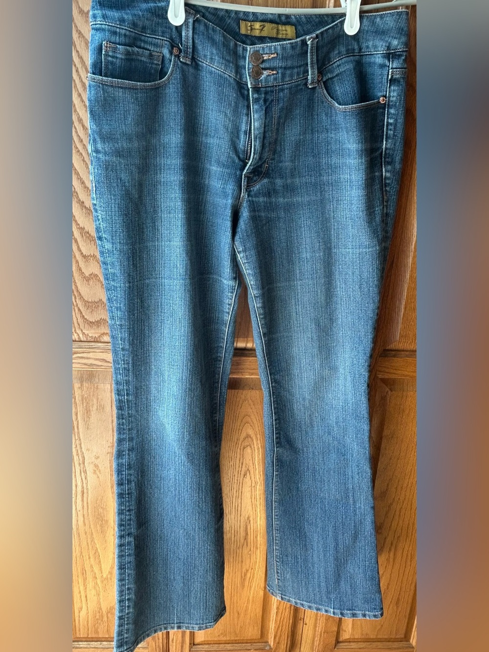 Seven7 Medium Blue Bootcut Jeans for Women Size 10